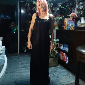 Flashy Black Sequin Dress